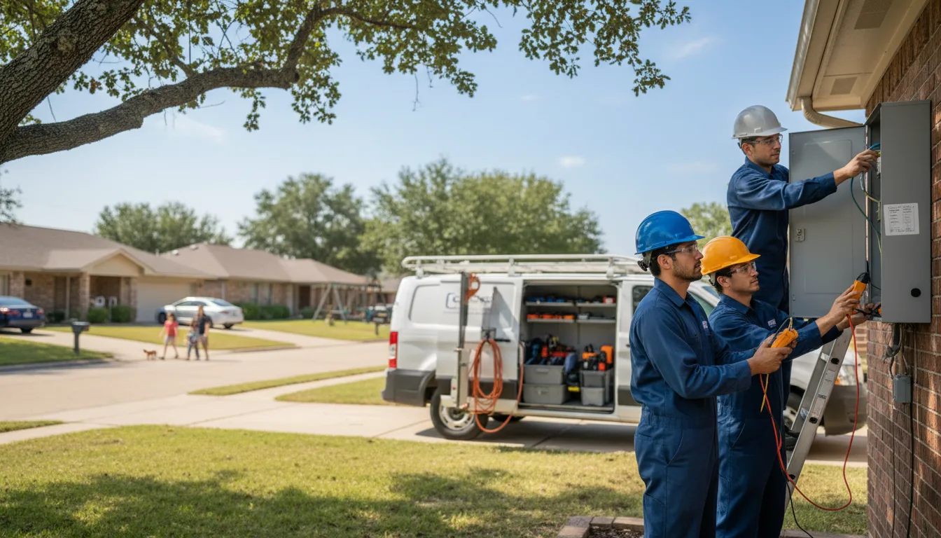 Certified electrician providing emergency electrical services in Hargill, TX